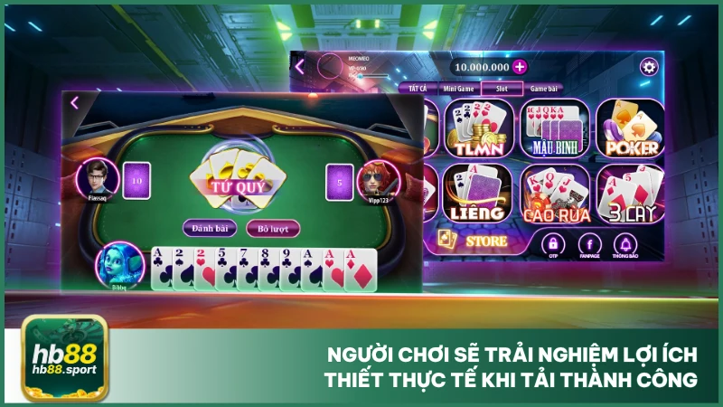 Tải Game Bài B52 - Hướng Dẫn Các Bước Đơn Giản Cho Người Mới 4 Người chơi sẽ trải nghiệm lợi ích thiết thực tế khi tải thành công